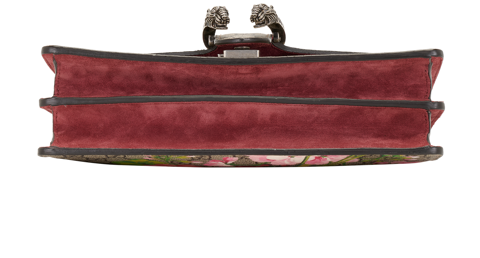 Medium GG Blooms Dionysus, &pound;750, Handbags, Beige/Burgundy, Canvas/Suede, Top view